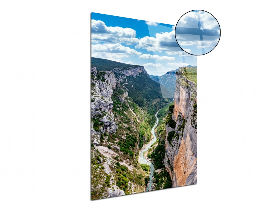 Tableau plexiglas Vue plongeante sur les Gorges du Verdon