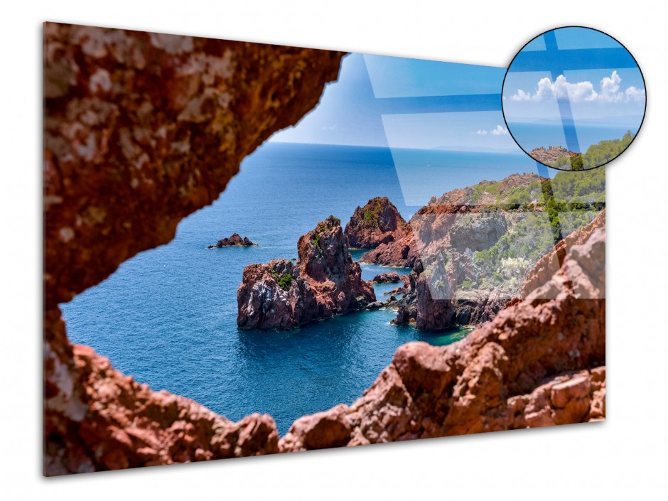 Tableau plexiglas Les roches du Cap Dramont