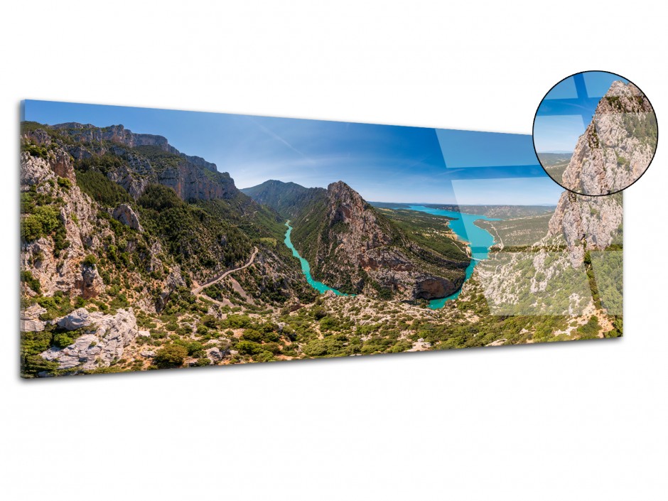 Tableau plexiglas déco Panorama sur les Gorges du Verdon