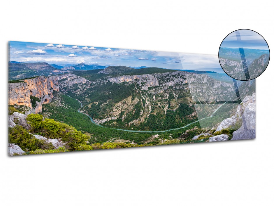 Tableau plexiglas panoramique paysage du Verdon