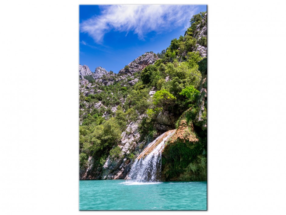 Tableau aluminium petite cascade Gorges du Verdon