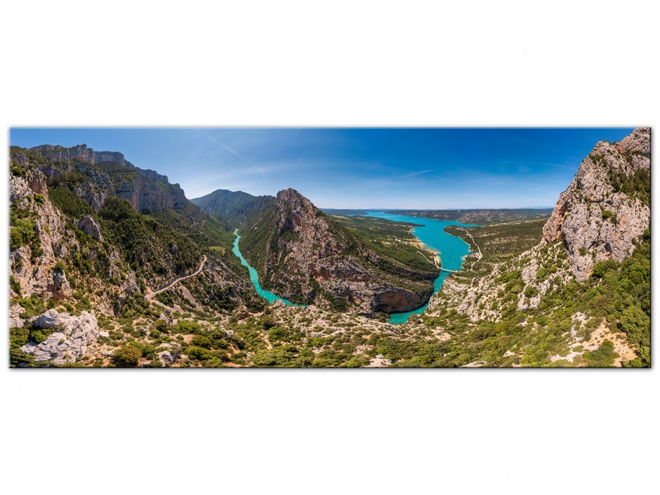 Tableau aluminium déco Panorama sur les Gorges du Verdon