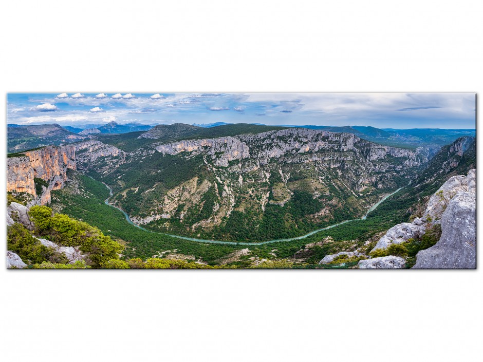 Tableau aluminium panoramique paysage du Verdon