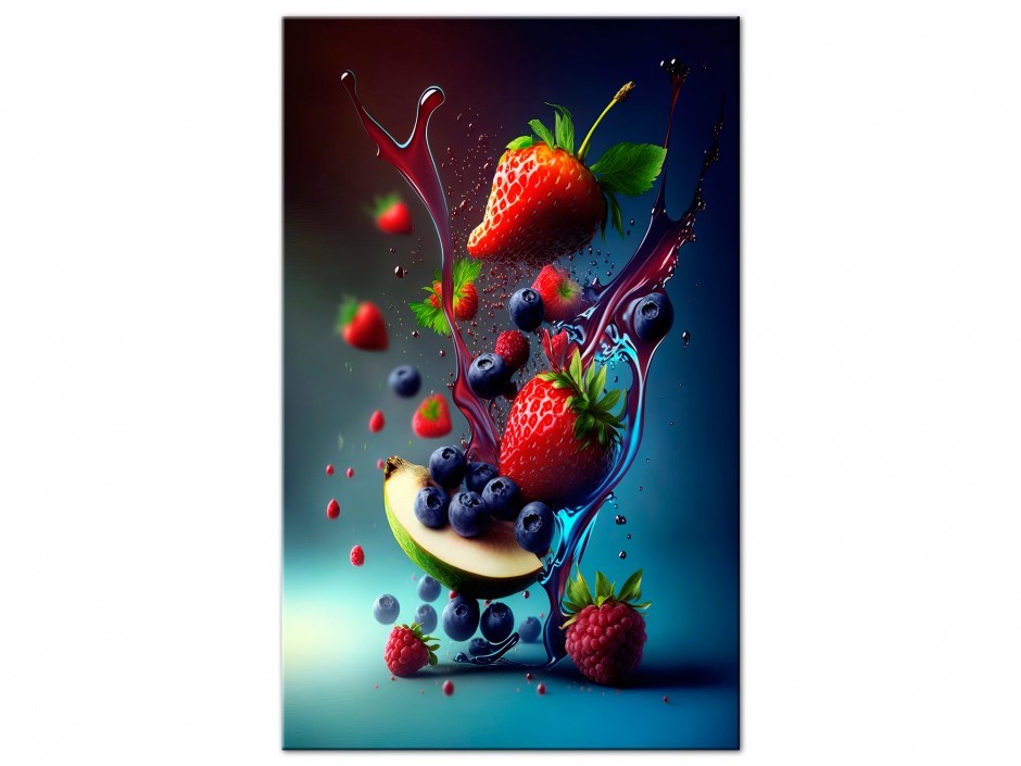 Tableau aluminium déco Fraicheur de fruits