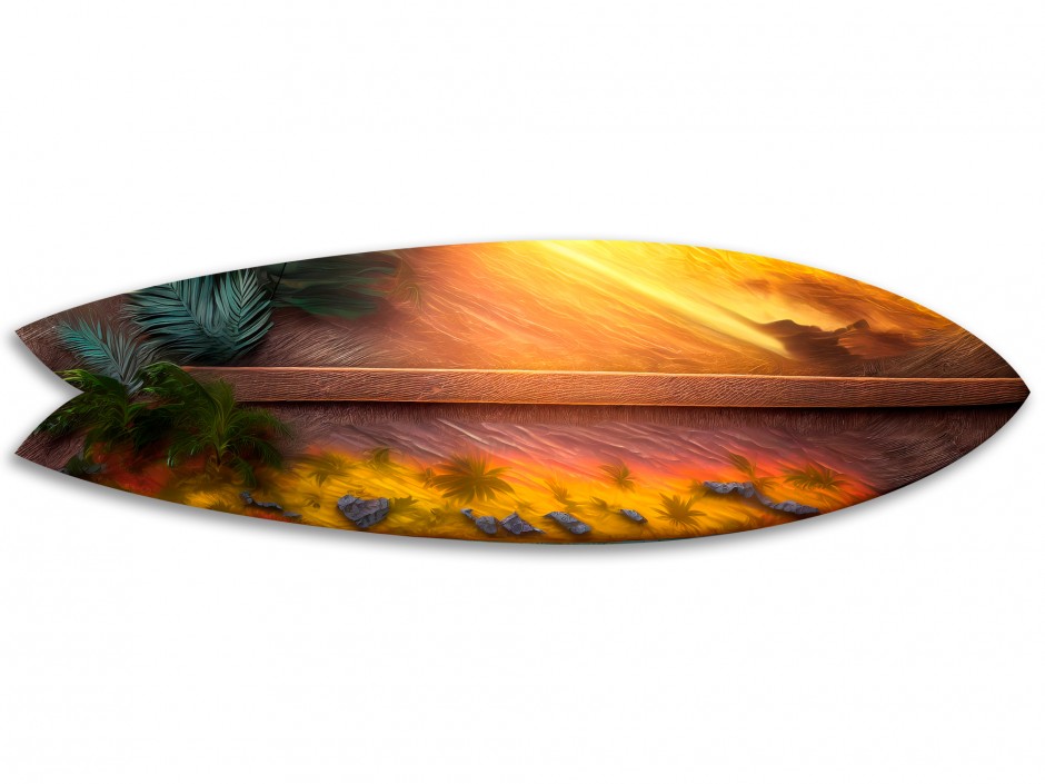 Planche de surf déco paysage sunset