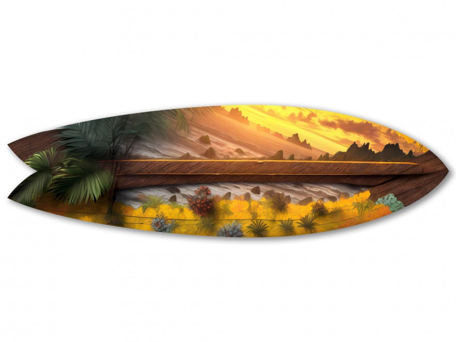 Planche de surf déco paysage sunset paysage