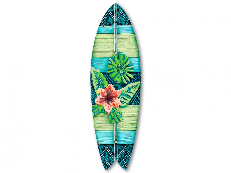 Planche de surf décoration Ambiance Exotique