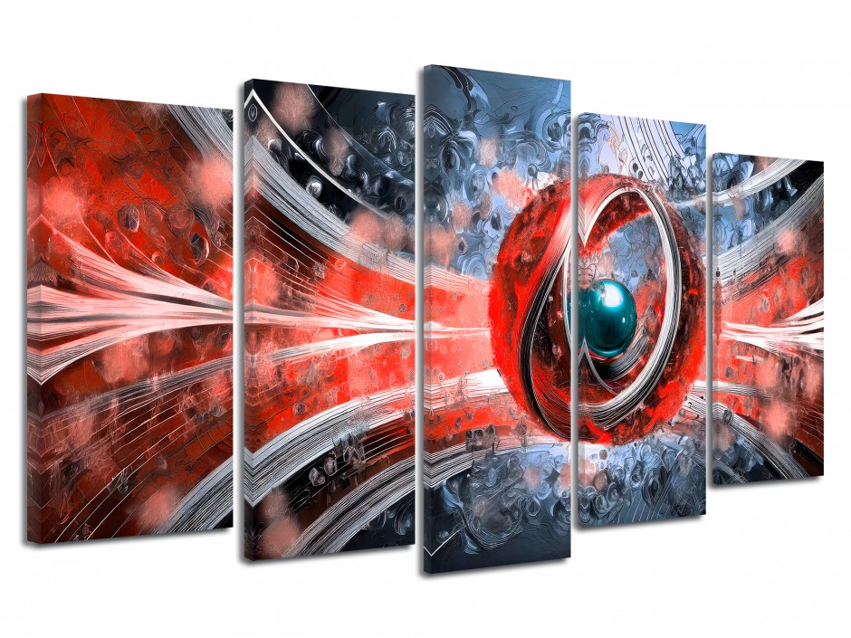 Tableau toile déco quintyque Vision Abstraite