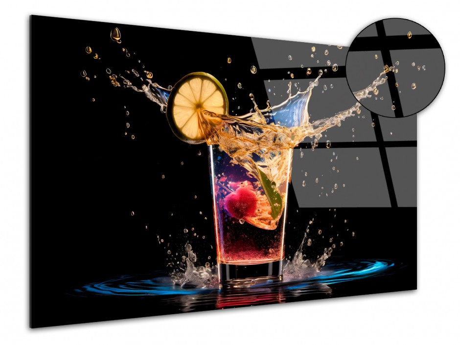 Tableau plexiglas Cuisine Cocktail.