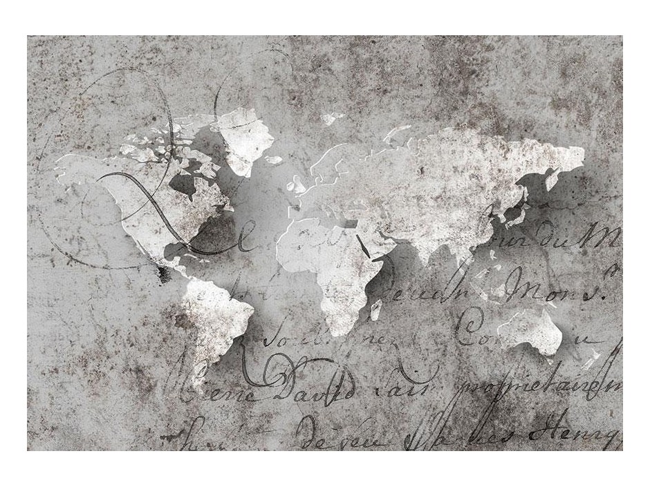 Papier peint - Map and letter