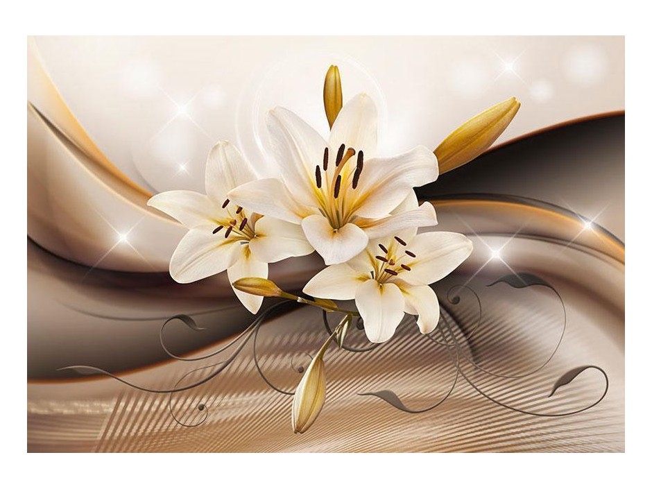 Papier peint - Golden Lily