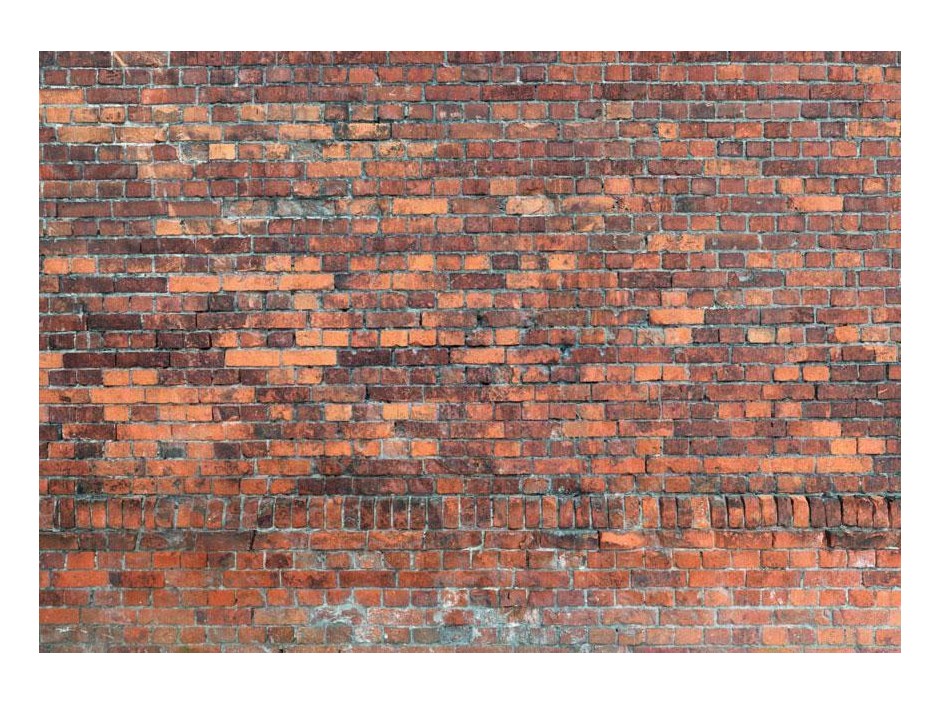 Papier peint - Vintage Wall (Red Brick)