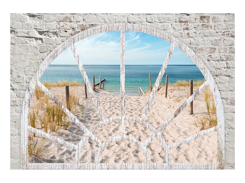 Papier peint - Window View - Beach