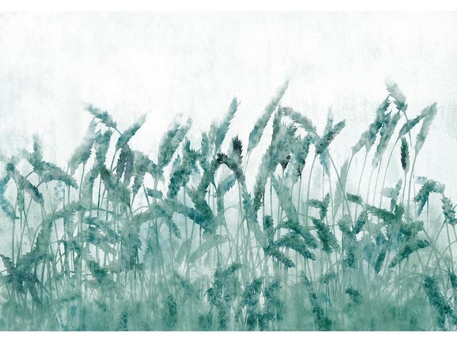 Papier peint - Blue Ears of Wheat