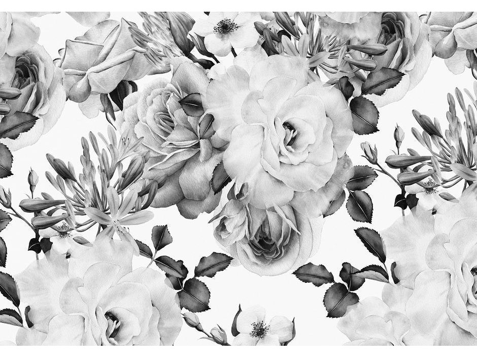 Papier peint - Sentimental Garden (Black and White)