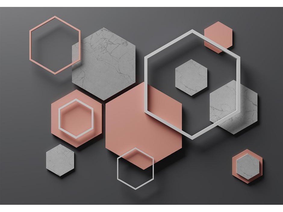 Papier peint - Hexagon Plan