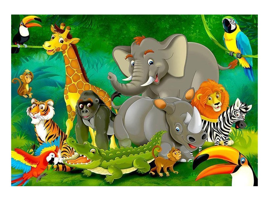Papier peint - Colourful Safari