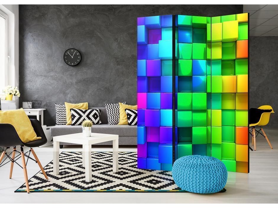 Paravent - Colourful Cubes