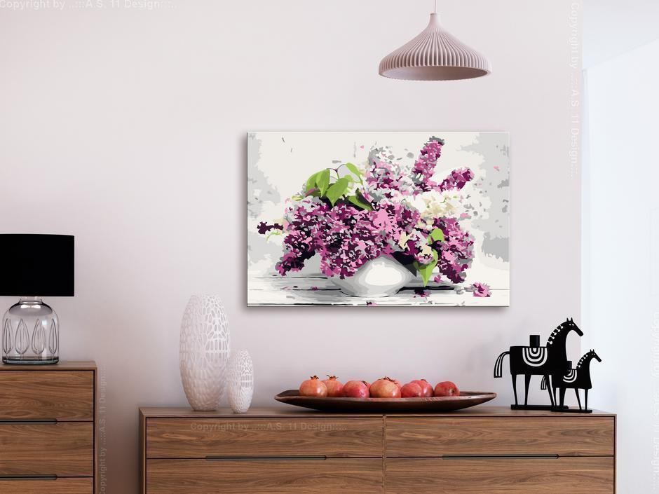 Tableau à peindre par soi-même - Vase and Flowers