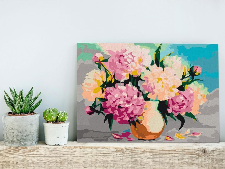 Tableau à peindre par soi-même - Flowers in Vase