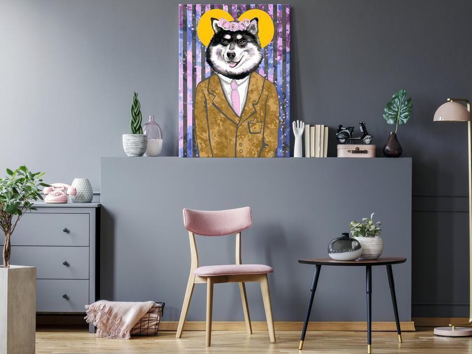 Tableau à peindre par soi-même - Dog in Suit