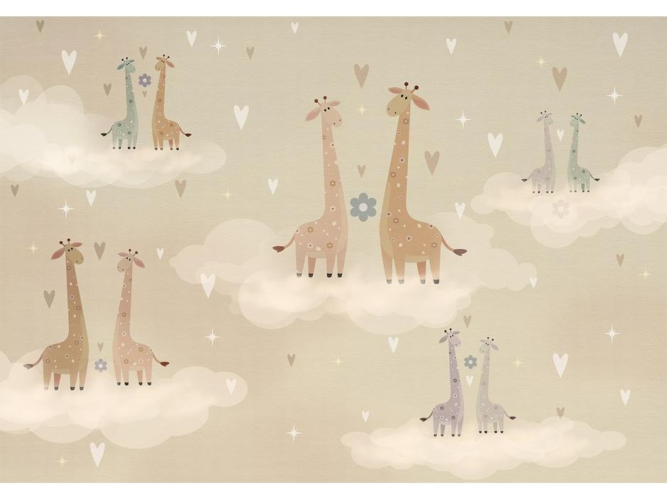 Papier peint - Giraffes in Love