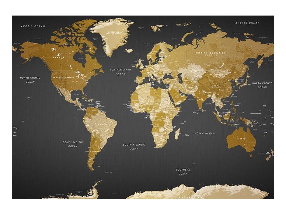 Papier peint - World Map: Modern Geography