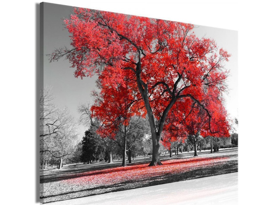 Tableau - Autumn in the Park (1 Part) Wide Red