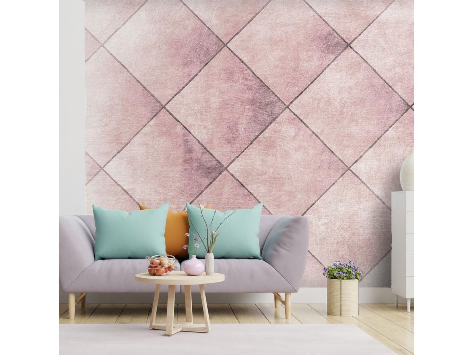 Papier peint - Perfect cuts - uniform geometric pattern in tiled pattern with pattern