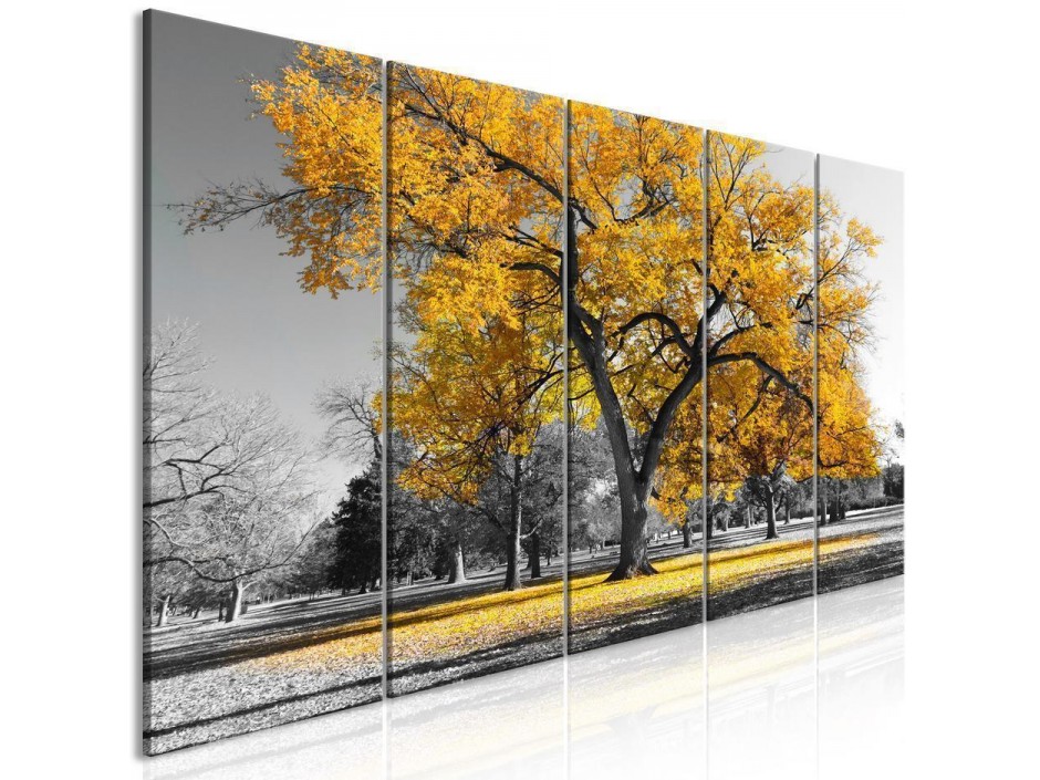 Tableau - Autumn in the Park (5 Parts) Narrow Gold