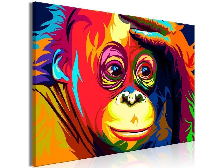 Tableau - Colourful Orangutan (1 Part) Wide