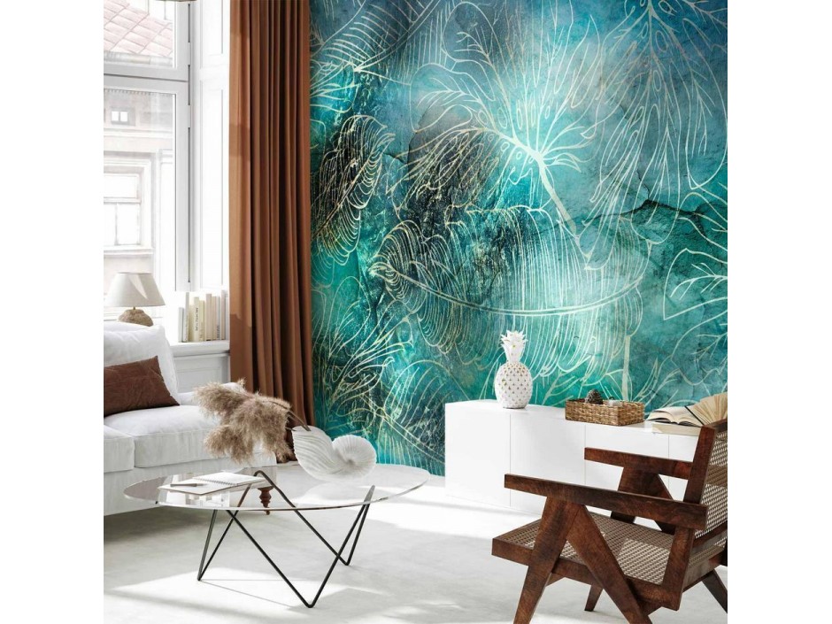 Papier peint - Turquoise Vegetation