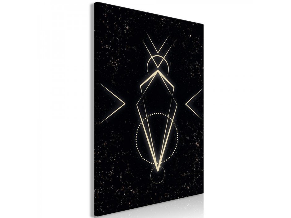 Tableau - Symmetry of Shapes (1-part) - Graphic Motif in Black Shade