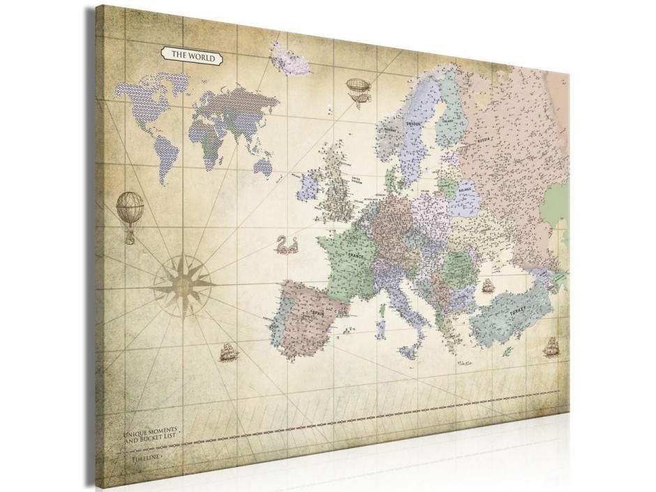 Tableau - Map of Europe (1 Part) Wide