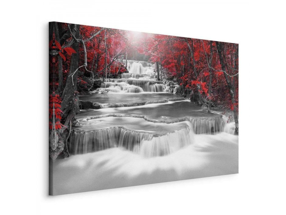 Tableau - Cascade of Thoughts (1 Part) Wide Red