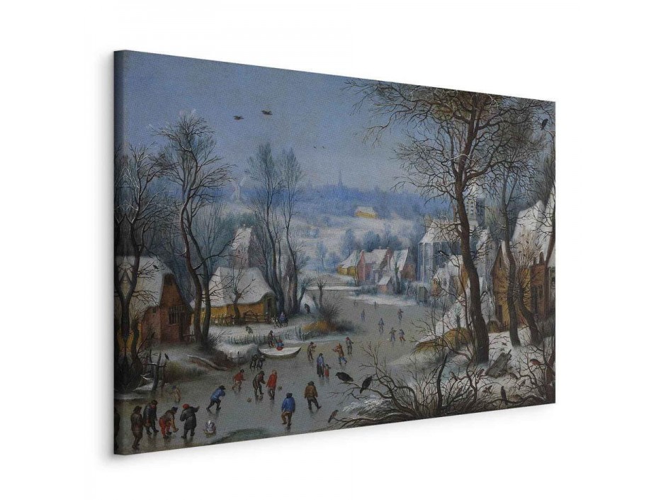 Tableau - Winter Landscape with a Bird Trap