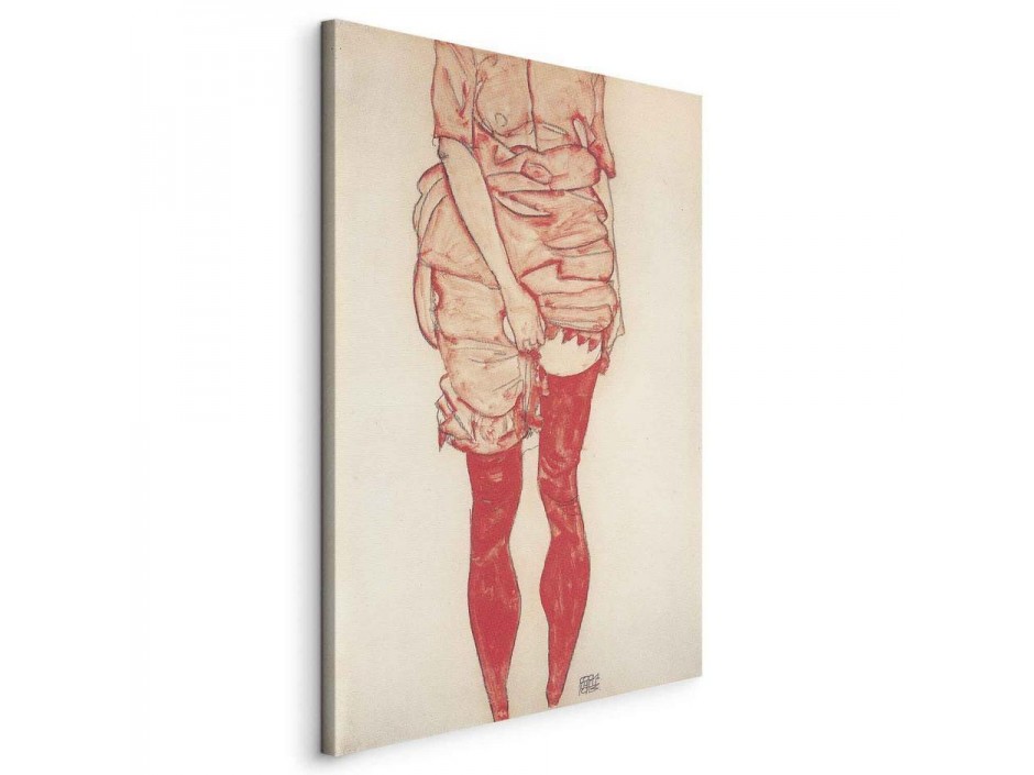 Tableau - Stehende Frau in Rot