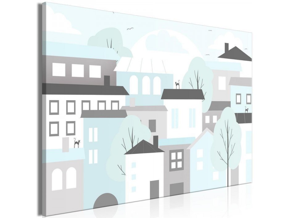 Tableau - Colorful Town (1 Part) Wide