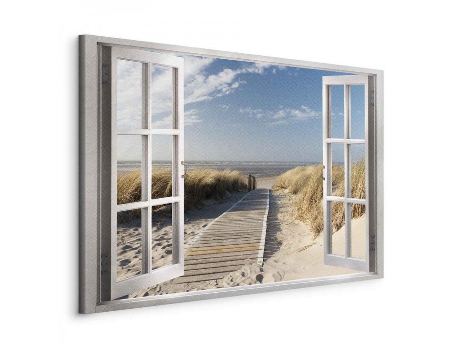 Tableau - Window: View of the Beach