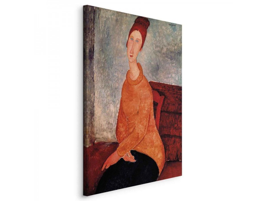 Tableau - Jeanne Hebuterne in a Yellow Sweater