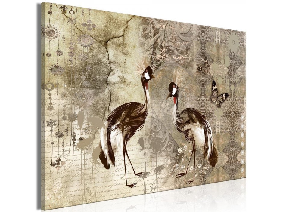 Tableau - Retro Cranes (1 Part) Wide