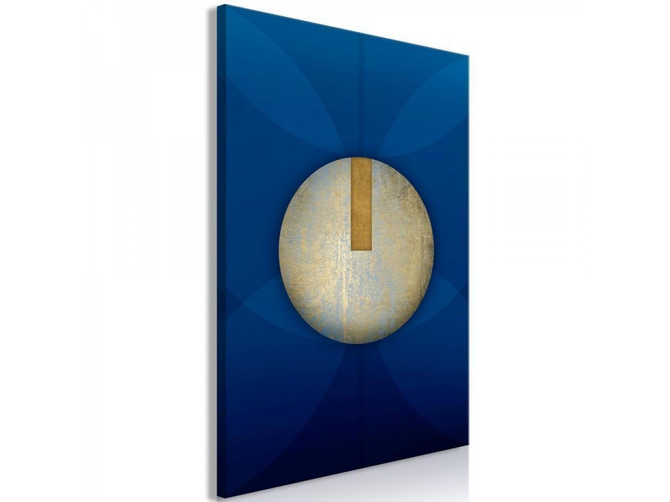 Tableau - In the Shadow of Classic Blue (1-part) - Golden Circle in Abstraction