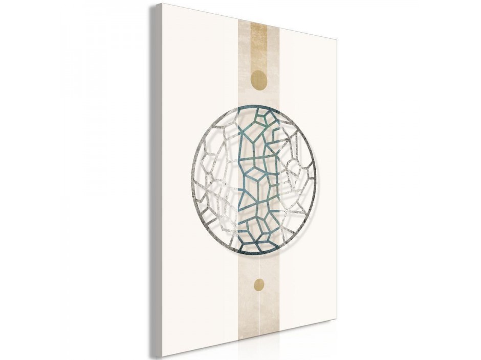 Tableau - Circle with Artistic Details (1-part) - Abstract Shape