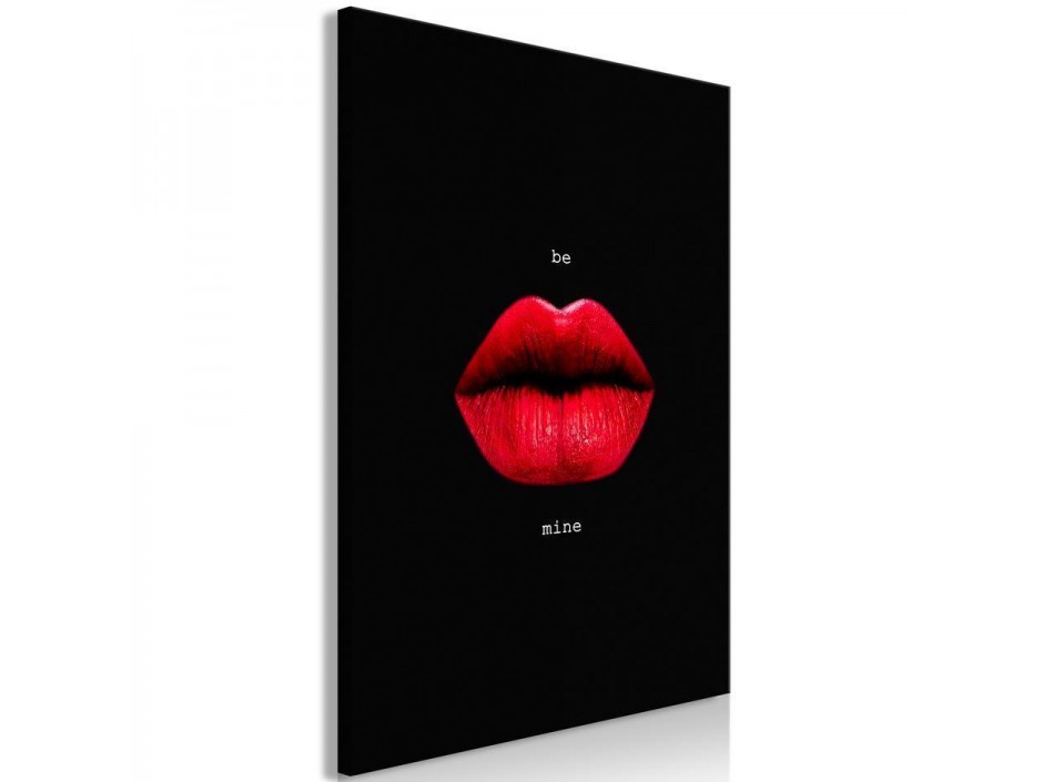 Tableau - Red Lips (1-part) - Black Background with English Text