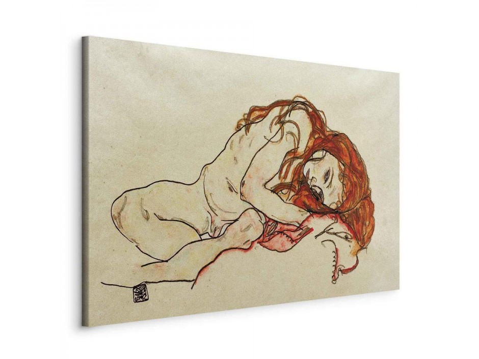 Tableau - Crouched Girl With Bowed Head