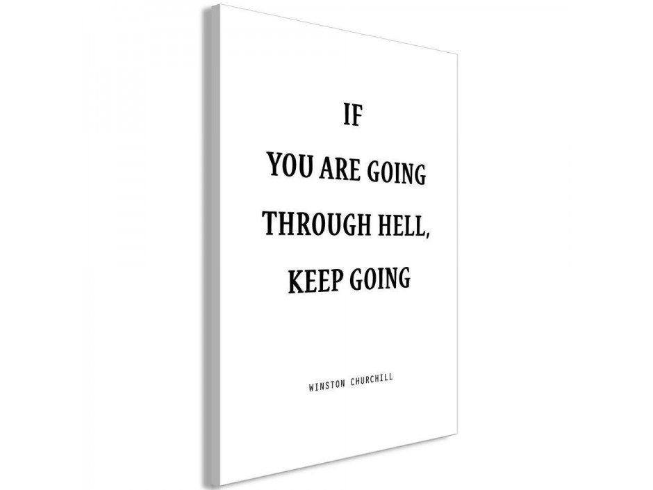 Tableau - Power of Words (1-part) - Winston Churchills Motivational Quote