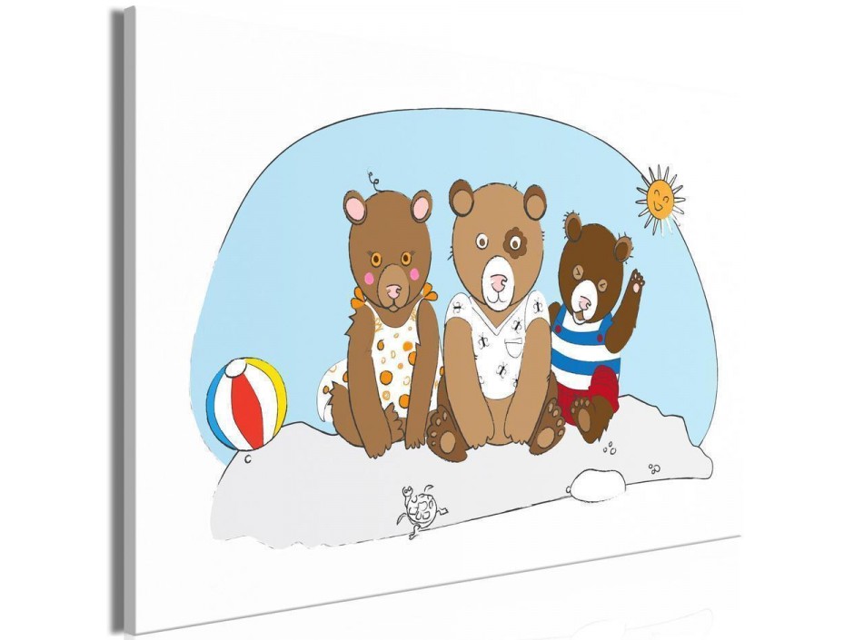 Tableau - Teddy Bears on the Beach (1 Part) Wide