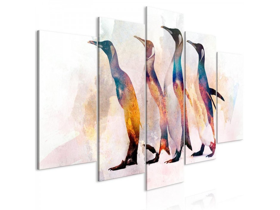 Tableau - Penguin Wandering (5 Parts) Wide
