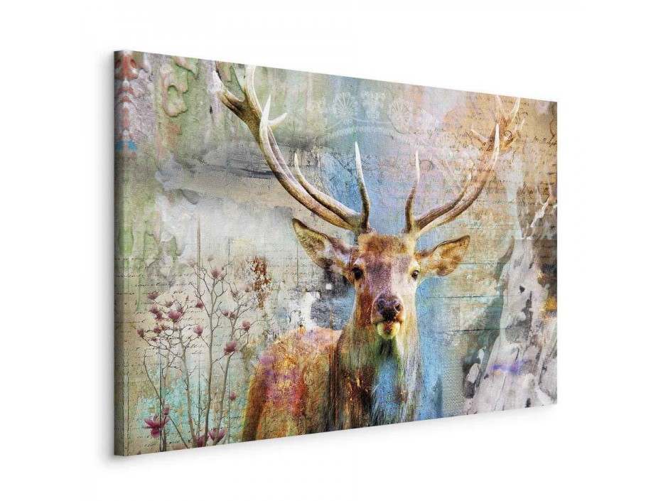 Tableau - Deer on Wood