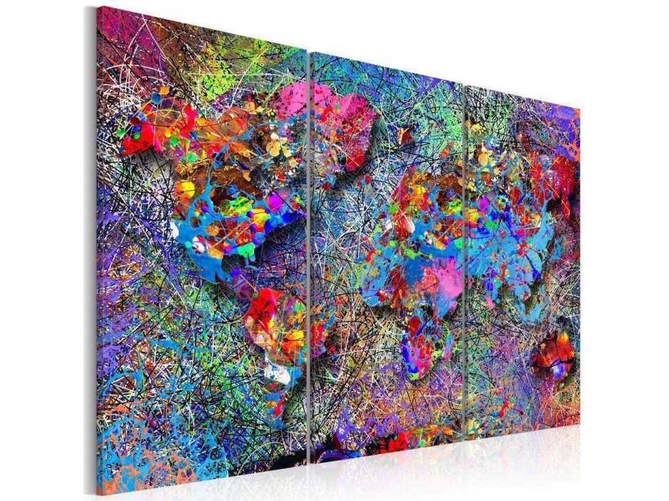 Tableau - World Map: Colourful Whirl